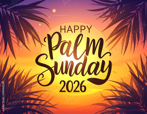 Artistic Palm Sunday Poster
