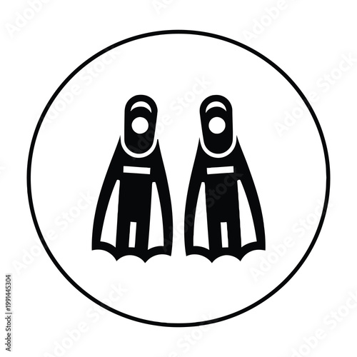 Scuba diving flippers and masks