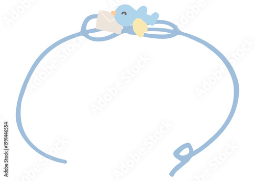 幼稚園 お誕生日会 招待状テンプレート シンプルかわいいデザイン（編集可能）