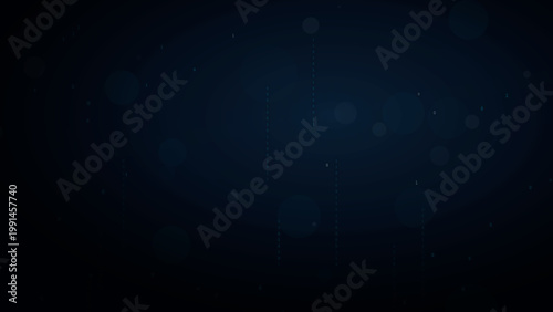 Blue Vertical Tech Lines and Binary Data for High Speed Fiber Optic Network