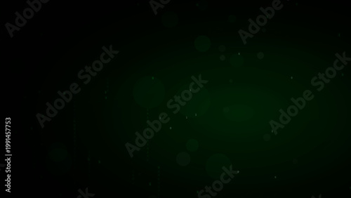 Green Digital Matrix Dots and Binary Code for Software Development and Hacking