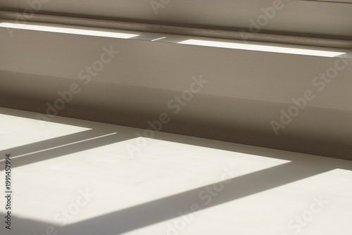 Wallpaper Mural Natural Sunlight and Leaf Shadows on Window and Wooden Floor Background. Torontodigital.ca