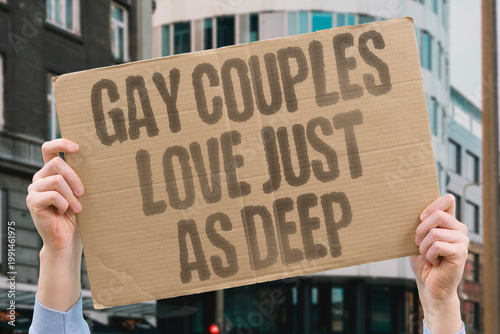 Obraz na plátně "Gay Couples Love Just As Deep" Documented relationship research confirms gay couples demonstrate equivalent documented emotional depth and commitment