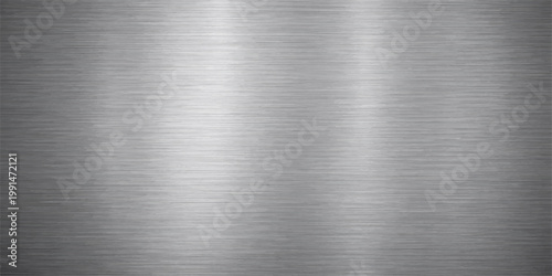 A polished stainless steel plate featuring a brushed metallic texture on a shiny grey aluminum surface with an industrial silver pattern for a sleek material wallpaper