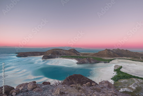 Photos Landscape of  Balandra, México at Sunset