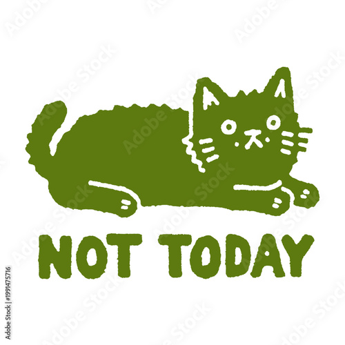 Funny vintage cat illustration with humorous quote perfect for t-shirt enthusiasts and cat lovers everywhere