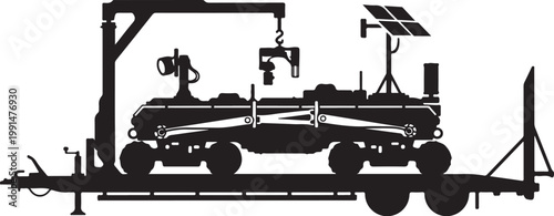 Industrial solar powered machinery, heavy equipment, industrial vehicle, eco friendly technology