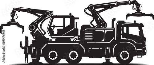 Black camel silhouette with ornate tent, desert animal vector icon