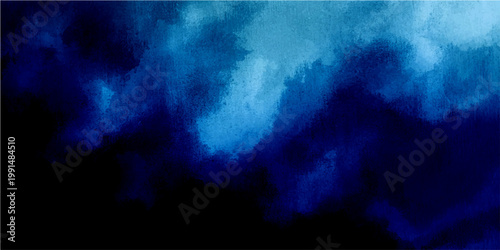 Vector Abstract dark blue watercolor texture painting, evoking feelings of depth and mystery with its layered color gradients and soft, ethereal brushstrokes, suggesting fluidity
