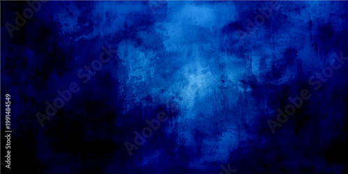 Vector Abstract blue art with dark shades, evoking the depth of the sea and the sky