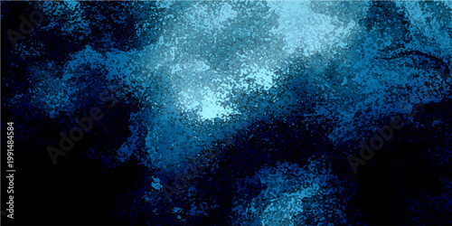 Vector Abstract depiction of turbulent, textured water, rendered in shades of blue and black, creating a dramatic, evocative mood
