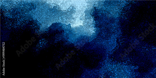 Vector Abstract depicting turbulent water with deep blue hues creating an ethereal and dynamic composition. The dark shades evoke a sense of mystery and depth.
