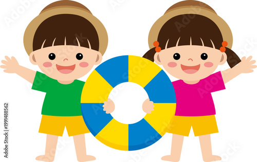 물놀이 하는 어린이