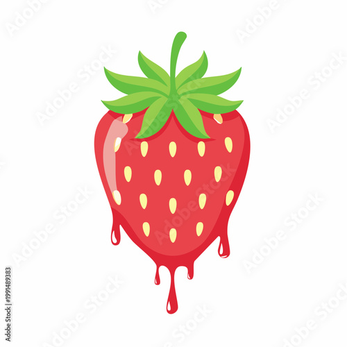 Dripping Strawberry Icon
