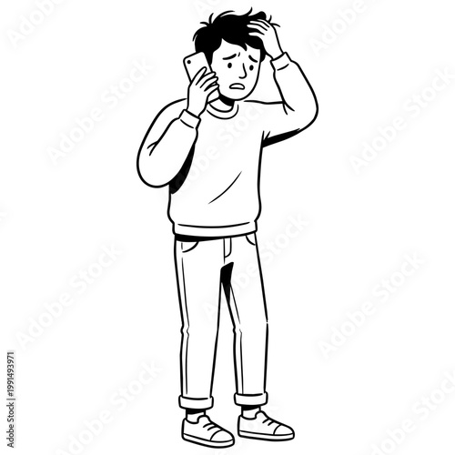 42-2_困惑顔で電話している男性