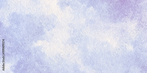 Soft watercolor texture with pastel purple and white hues for creative backgrounds