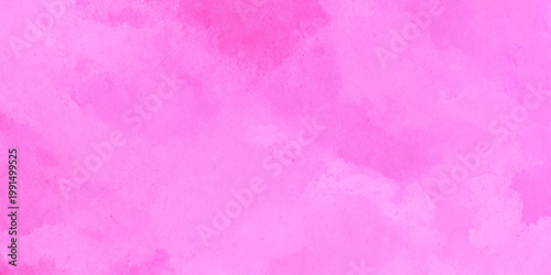 Vibrant pink watercolor texture background with soft blended brushstrokes and pastel hues for creative design projects and artistic applications