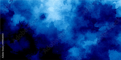 Vector A mesmerizing abstract watercolor painting in deep blue shades, evoking feelings of depth and tranquility. A perfect blend of artistry and emotion, creating a captivating visual experience.