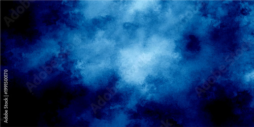 Vector A dramatic abstract representation of churning clouds in a deep cerulean and indigo color palette, evoking a sense of atmospheric depth.