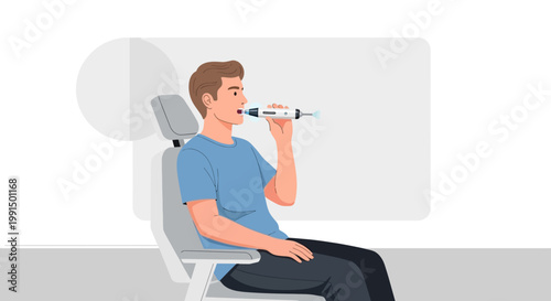 Patient Using Intraoral Scanner Device for Teeth Examination and Care