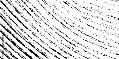 Black grunge texture with diagonal distressed lines on white background vector graphic design element