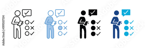 Accountability  Icon Set Multiple Style Collection