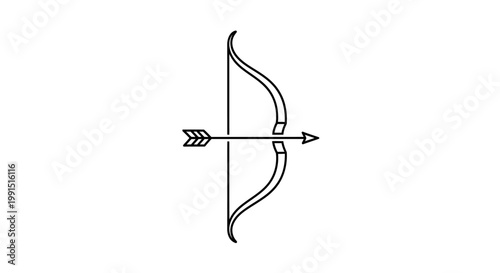 Bow and Arrow Weapon.