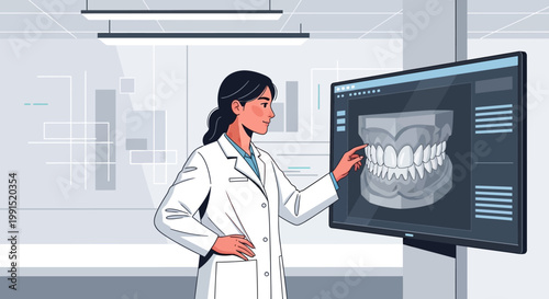 Orthodontic Treatment Planning with Digital Teeth Visualization
