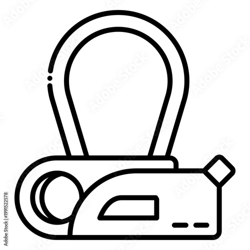 Climbing Belay Device Illustration