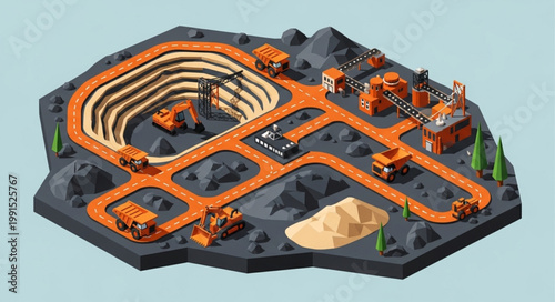 Indoor BMX Skatepark with Ramps and Obstacles for Extreme Sports.