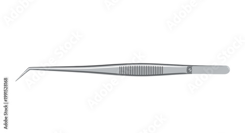 Dental surgical extraction forceps instrument.