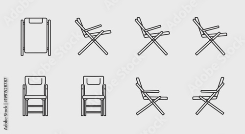 Director Chair Folding Movie Chair.