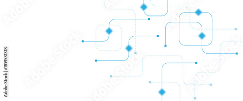 Abstract futuristic technology background. Technology background with crossed lines and dots.