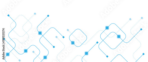 Abstract futuristic technology background. Technology background with crossed lines and dots.