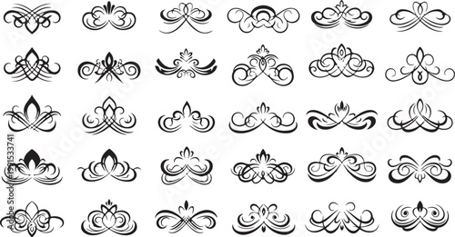 Ornate Floral Designs and Patterns Collection Set