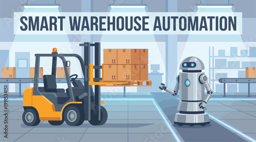 Smart warehouse automation using robotic and forklift systems for efficient logistics