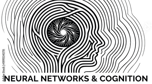 Abstract representation of neural networks and human cognition intertwined