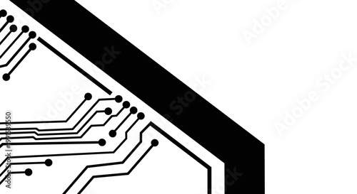 Circuit Board Close Up Design.