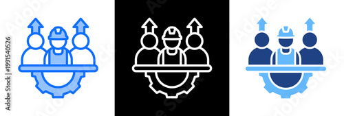 Workforce Growth triplestyle icon