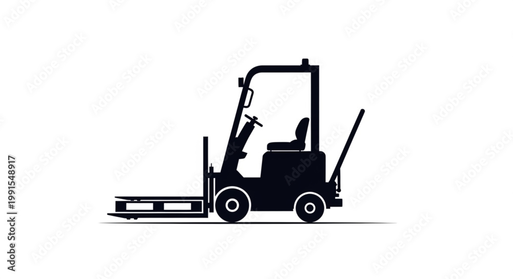 Fototapeta premium .Vector ilustration of forklift 
