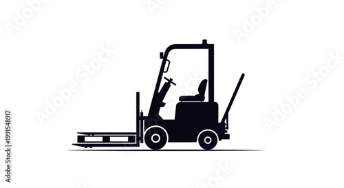 .Vector ilustration of forklift 