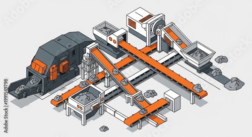 Isometric Airport Terminal with Airplanes and Gates.