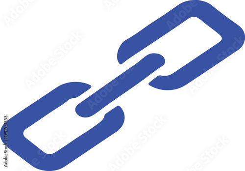 Broken Chain Icon – Disconnect, Freedom and Separation Concept