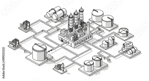 Isometric Castle Fortress with Surrounding Walls and Towers.