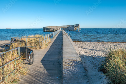 Schilderij op canvas Kastrup Sea Bath (The Snail), Wooden Pier, Copenhagen, Denmark
