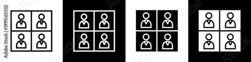posters black and white icon design concept