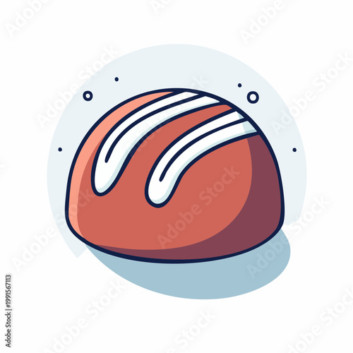 Stylized illustration of a loaf of bread