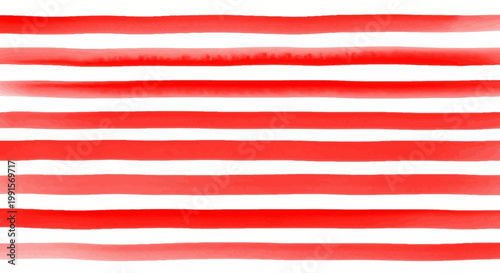 Abstract Red Stripes Pattern - Minimalist Watercolor Texture Background