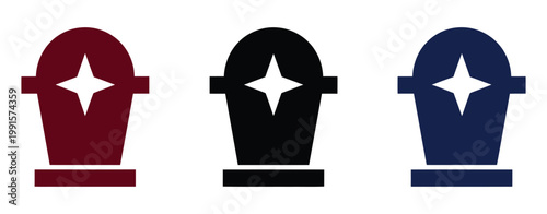 Colorful, head silhouette icon set with starburst backgrounds, vector illustration, abstract human profiles, creative burst effect design, modern concept art elements, flat vector graphics for 