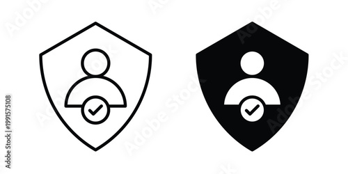 Authentication icon vector design Illustration pack for apps.